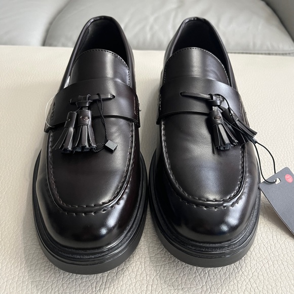 NWT -Zara Men’s Tassel Leather Loafer - EU Size 45 / US Size 12 - Picture 2 of 7